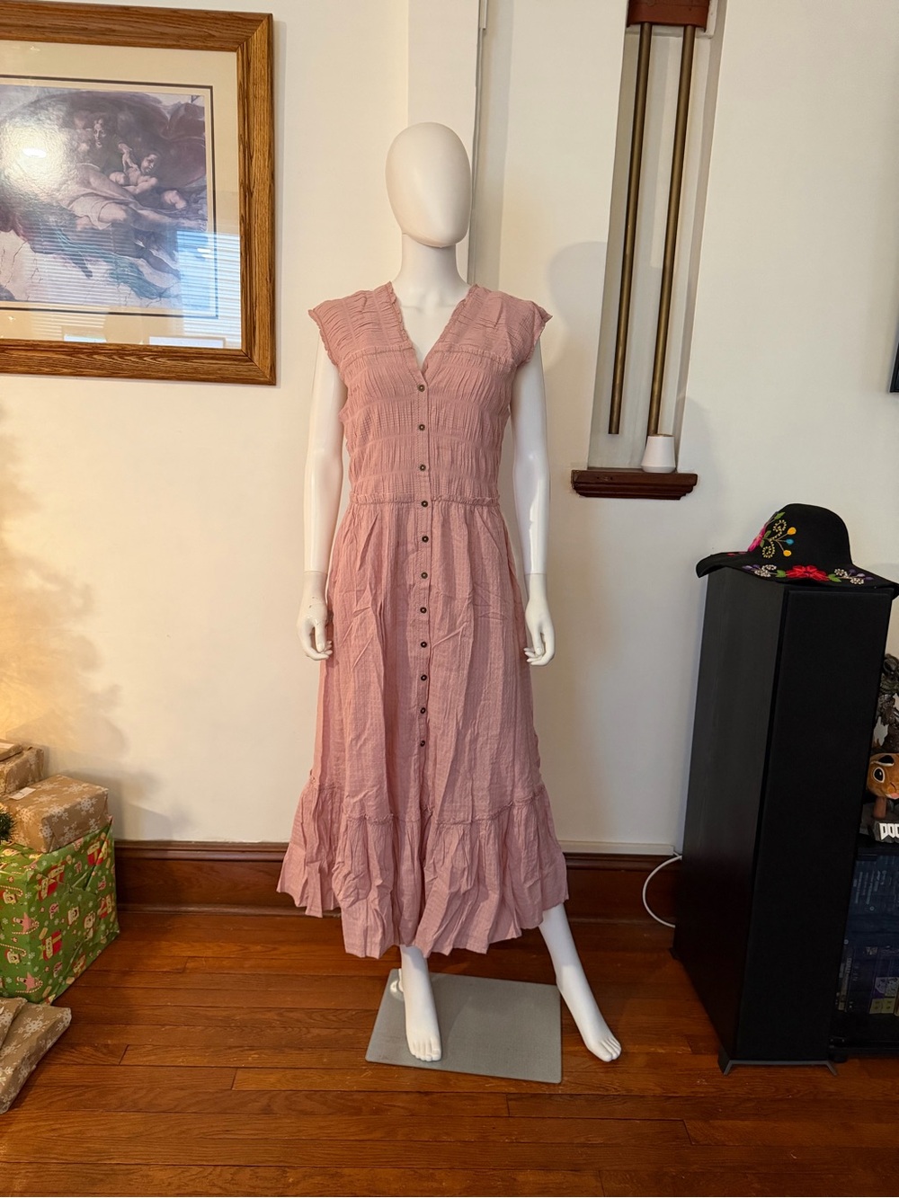 NWT free people desert dazed midi dress L